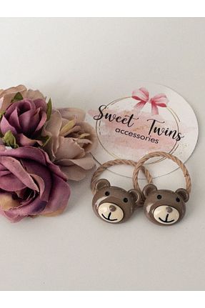 گیره سر قهوه ای بچه گانه مودال Sweet twins accessories - کد 709256770