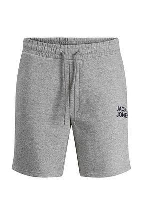 شلوارک و برمودا طوسی مردانه پنبه پلی استر Jack & Jones - کد 831965665