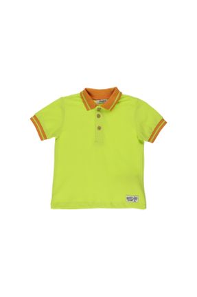 تی شرت سبز بچه گانه رگولار یقه پولو کد 329517202
