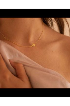 گردنبند جواهر طلائی زنانه برنز کد 831616532