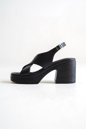 کفش پاشنه بلند پر مشکی زنانه پاشنه بلند (10 سانتی متر و بالاتر) Shoesers - کد 716505052
