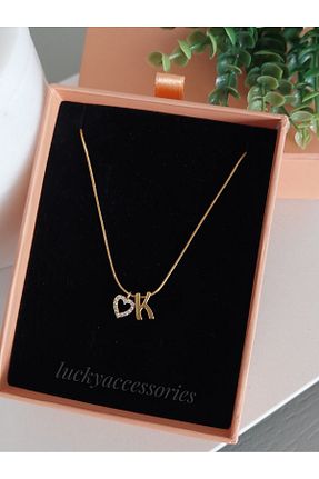 گردنبند استیل ( فولاد ) طلائی زنانه استیل (فولاد) LUCKY ACCESSORIES - کد 808715227