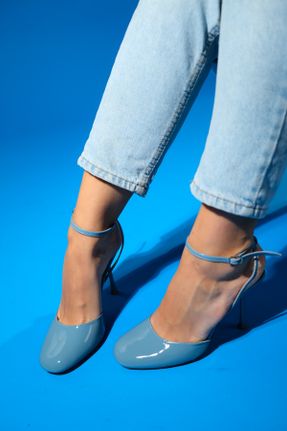 کفش پاشنه بلند کلاسیک آبی زنانه چرم مصنوعی پاشنه نازک پاشنه بلند ( +10 cm) کد 831685763