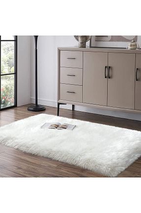 فرش سفید قابل شستشو Kilimteks - کد 455320057