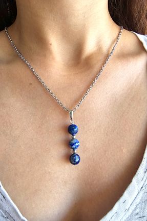 گردنبند جواهر رنگی زنانه سنگ طبیعی NBS Beautiful Naturel Stones - کد 831714973