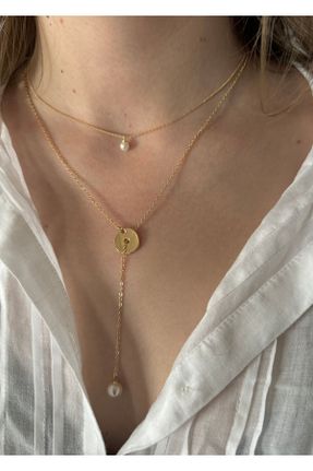 گردنبند جواهر طلائی زنانه کد 826290065