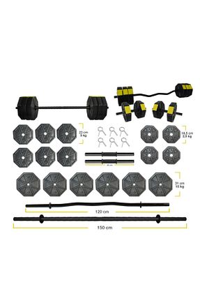 دمبل و وزنه مشکی 100 Kg کد 96964936