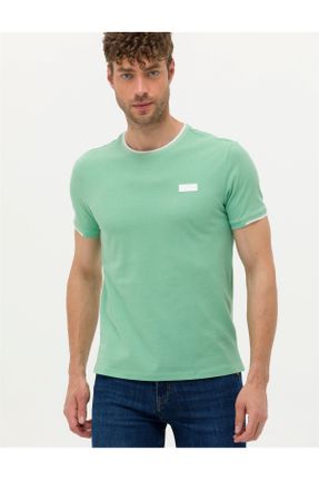 تی شرت سبز مردانه یقه گرد کد 831860467