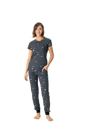 ست لباس راحتی سرمه ای زنانه ساده U.S. Polo Assn. - کد 797843213