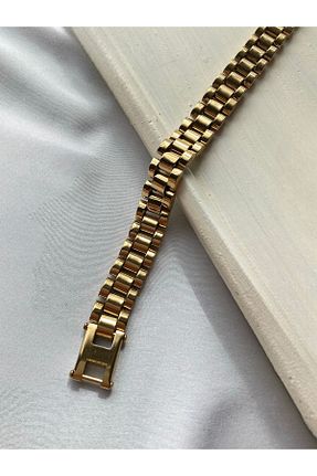 دستبند استیل (فولاد) طلائی زنانه استیل (فولاد) solaris design - کد 831879851