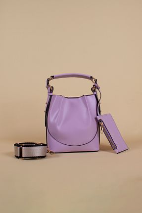 کیف دوشی بنفش زنانه چرم مصنوعی melly bag - کد 831902705