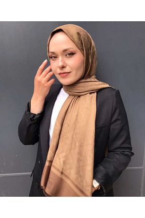 شال قهوه ای زنانه پنبه ای locella - کد 831943380
