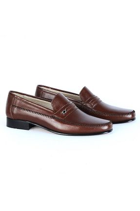 کفش کلاسیک قهوه ای مردانه پاشنه کوتاه (1 - 4 سانتی متر) TekYıldız - کد 831931216