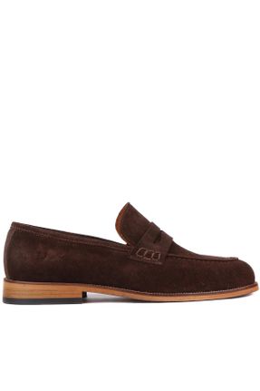 کفش کلاسیک قهوه ای مردانه پاشنه کوتاه ( 4 - 1 cm ) پاشنه ساده کد 799450494