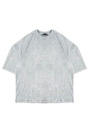 تی شرت سفید مردانه اورسایز یقه گرد تکی بیسیک کد 704860805