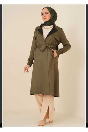 ترنچکت سبز زنانه پلی استر UĞUR BUTİK - کد 816492881