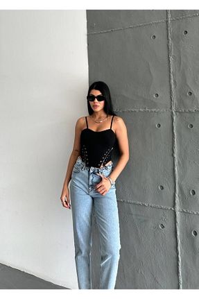 بلوز مشکی زنانه ساده Aida Fashion - کد 832161862