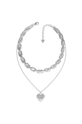 گردنبند جواهر متالیک زنانه استیل ضد زنگ کد 428764057