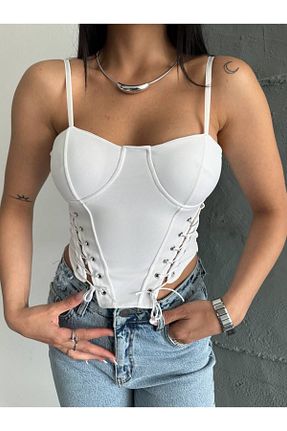 بلوز سفید زنانه ساده Aida Fashion - کد 832160974