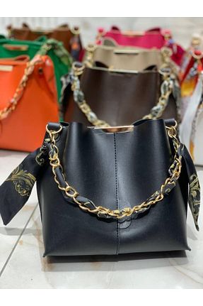کیف دوشی مشکی زنانه چرم مصنوعی KumsalBags - کد 667994924