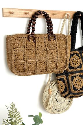 کیف دستی زرد زنانه ابعاد بزرگ BECCASTYLE - کد 832248876