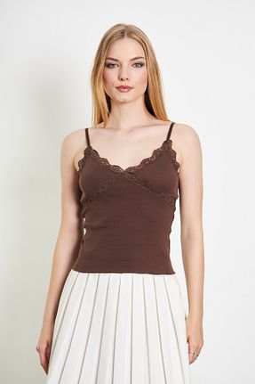 بادی قهوه ای زنانه یقه هفت INFINITO FASHION - کد 832327416