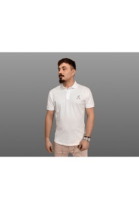 پولوشرت سفید زنانه پارچه Butik - کد 808942816