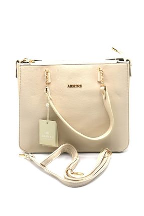 کیف دوشی بژ زنانه چرم مصنوعی Armine - کد 832334699