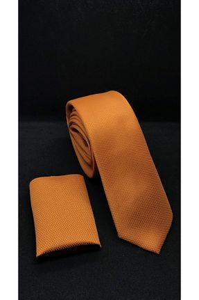 کراوات نارنجی مردانه پارچه ای Genel Markalar - کد 310835624