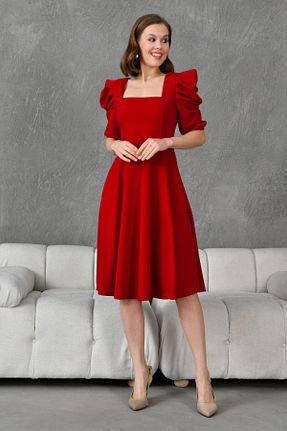 لباس قرمز زنانه بافتنی WOMAN VISION - کد 831628534
