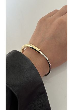 دستبند استیل (فولاد) طلائی زنانه استیل (فولاد) Opia JEWELRY - کد 779243423