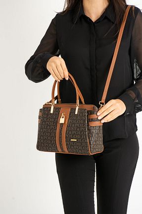 کیف دوشی قهوه ای زنانه چرم مصنوعی Just Polo - کد 793645675