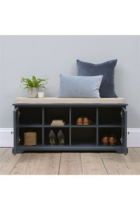 پوف و نیمکت آبی 45 x 30 Beyma Home - کد 193915343