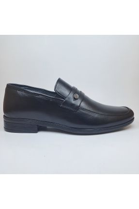 کفش کژوال مشکی مردانه چرم طبیعی پاشنه کوتاه ( 4 - 1 cm ) پاشنه ساده کد 760159563