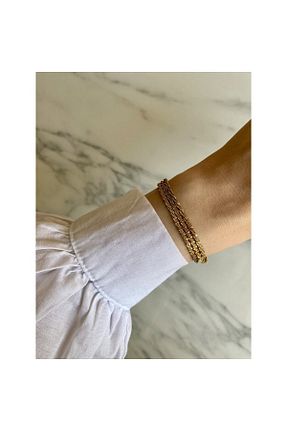 دستبند استیل (فولاد) طلائی زنانه استیل (فولاد) ACCESORİOS - کد 777558140