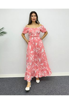 لباس صورتی زنانه بافتنی DEQ FASHION - کد 826561970