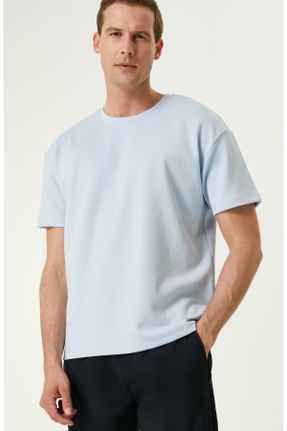 تی شرت متالیک مردانه اسلیم فیت یقه گرد مخلوط پلی استر کد 830913843
