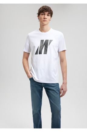 تی شرت صورتی مردانه یقه گرد پنبه (نخی) رگولار تکی کد 816103307
