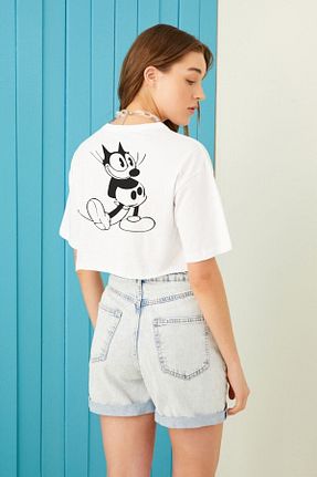 تیشرت سفید زنانه اورسایز BESTTRENDY - کد 320853451