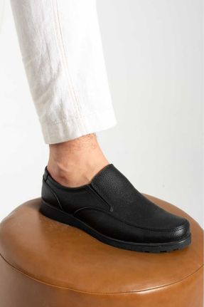 کفش کلاسیک مشکی مردانه چرم مصنوعی پاشنه کوتاه ( 4 - 1 cm ) پاشنه ساده کد 787574085