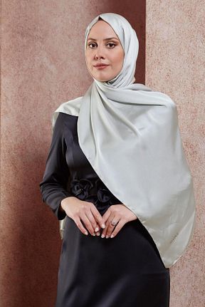 شال طوسی زنانه پلی استر Alvina - کد 828284345