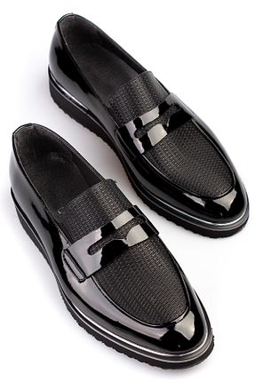 کفش کلاسیک مشکی مردانه چرم لاکی maximoda - کد 828770837