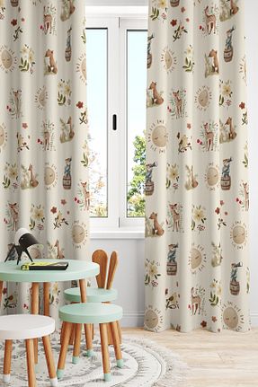 پرده زمینه نباتی پلی استر Bertille Home - کد 828774767