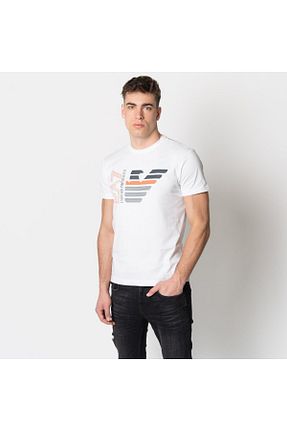 تیشرت سفید مردانه اسلیم فیت EA7 - کد 828890101