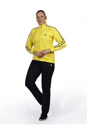 ست گرمکن سایز بزرگ زرد زنانه پنبه پلی استر SOCCER - کد 92477561