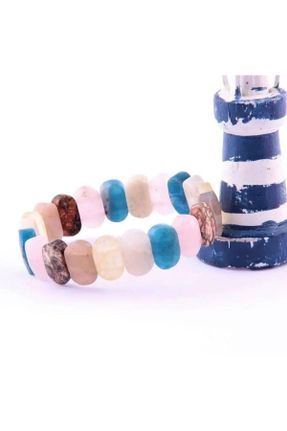 دستبند جواهر آبی زنانه سنگی کد 832524489