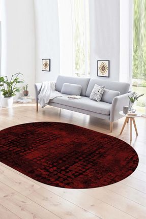 فرش زرشکی قابل شستشو Napoli Home - کد 804858043