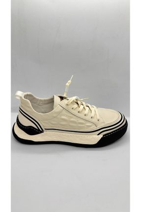 کفش کژوال سفید مردانه پاشنه کوتاه ( 4 - 1 cm ) پاشنه ساده کد 829377501
