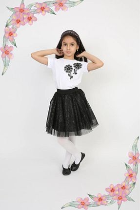 ست بالاتنه و پائین تنه مشکی بچه گانه بافتنی Genel Markalar - کد 804691591