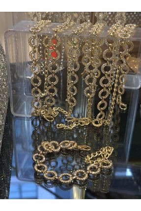 بند کفش طلائی زنانه Giydim Gidiyor - کد 832410855